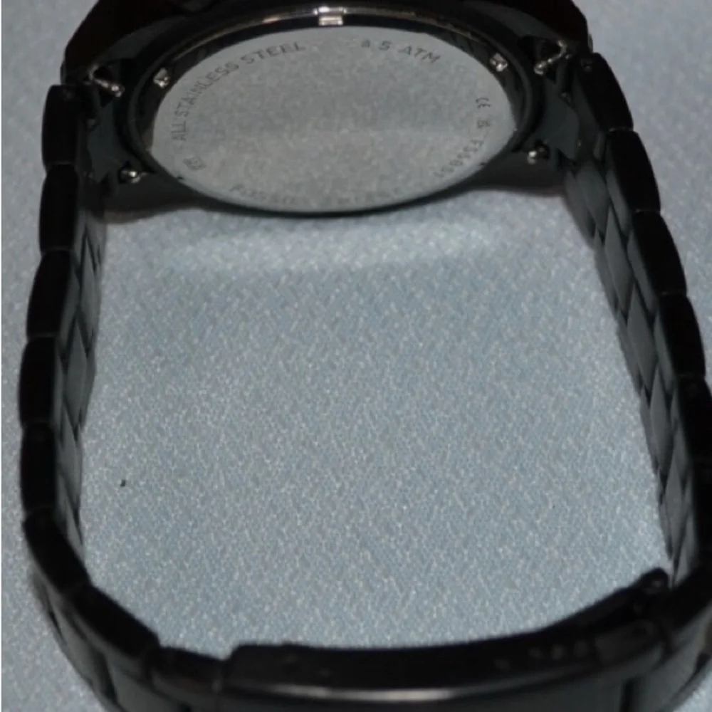FOSSIL FS5851 CHRONOGRAPH BLACK  BRACELET‎ WATCH EUC